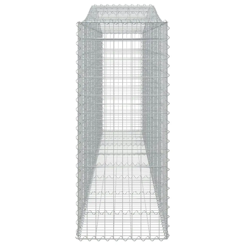 Arched Gabion Basket 400x50x120/140 cm Galvanised Iron 153416