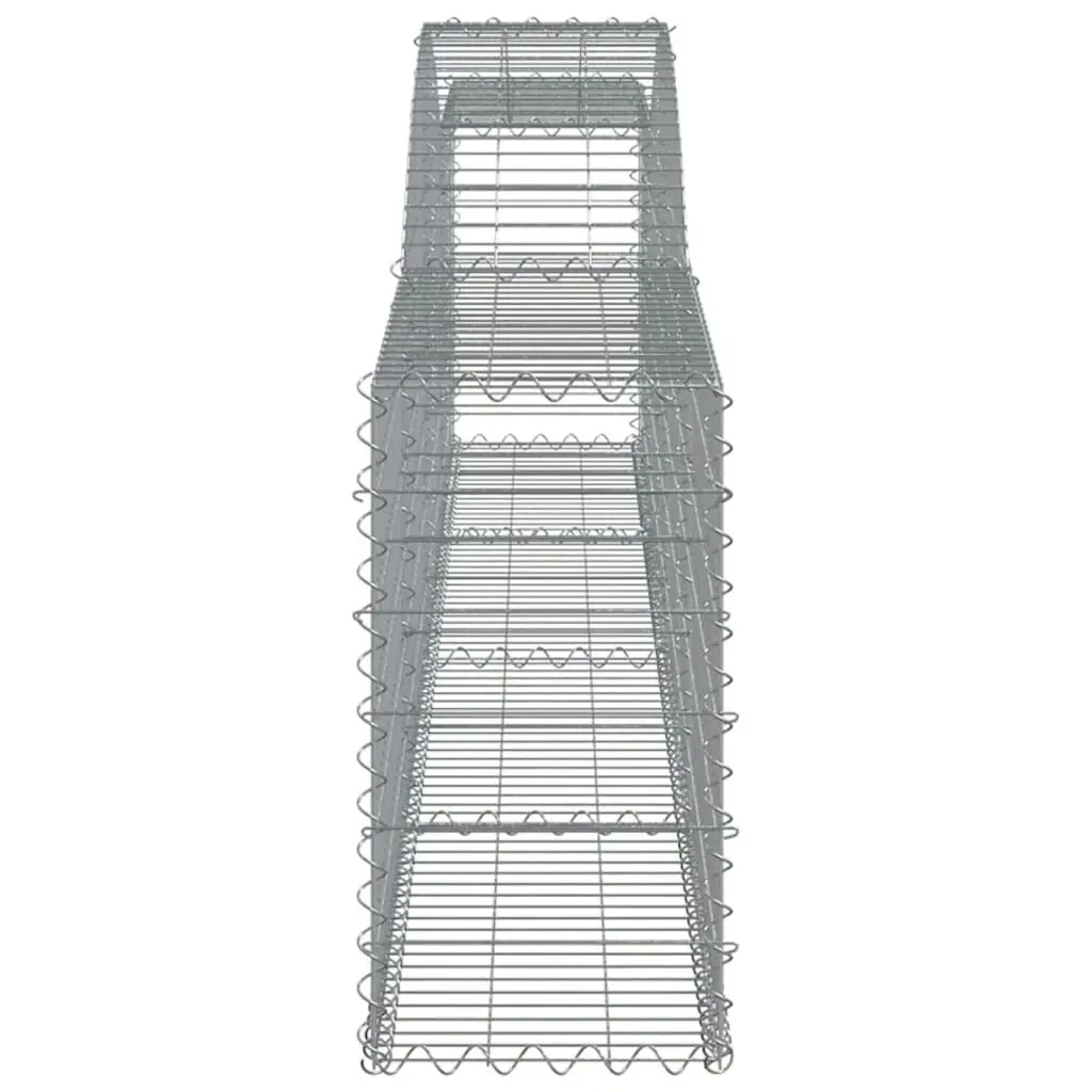 Arched Gabion Basket 400x30x60/80 cm Galvanised Iron 153523