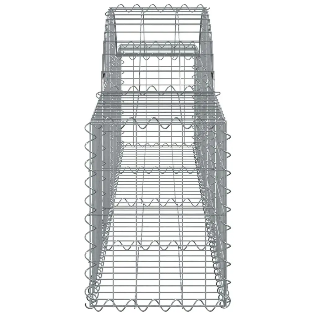 Arched Gabion Basket 200x30x40/60 cm Galvanised Iron 153482