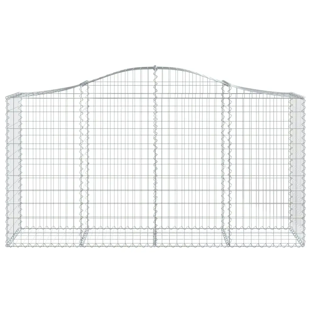 Arched Gabion Basket 200x50x100/120 cm Galvanised Iron 153395