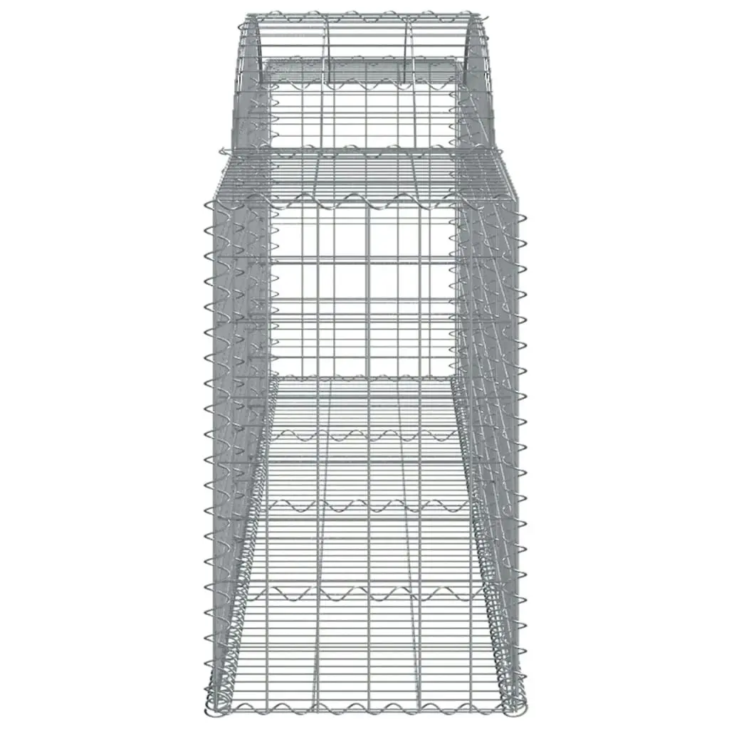 Arched Gabion Basket 300x50x80/100 cm Galvanised Iron 153514