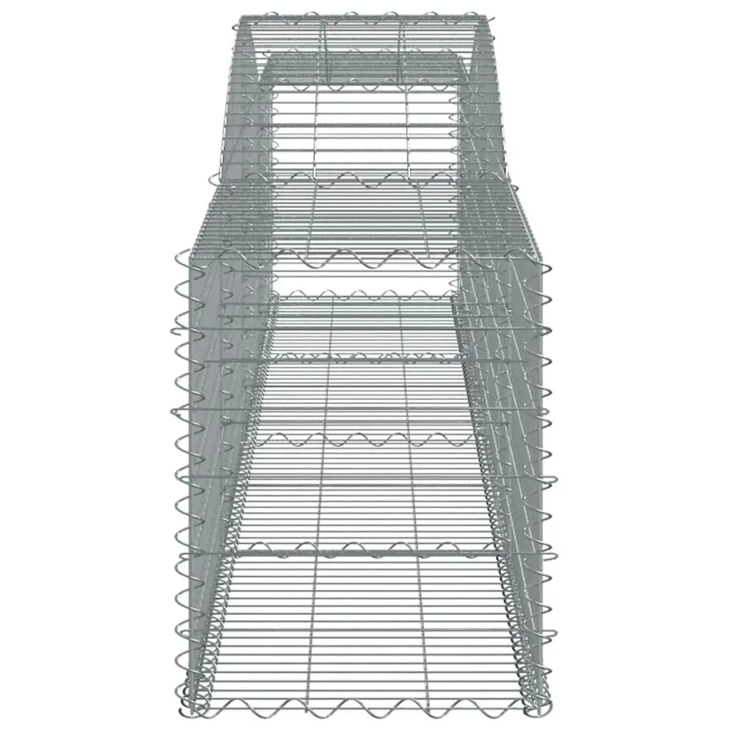 Arched Gabion Basket 400x50x60/80 cm Galvanised Iron 153533