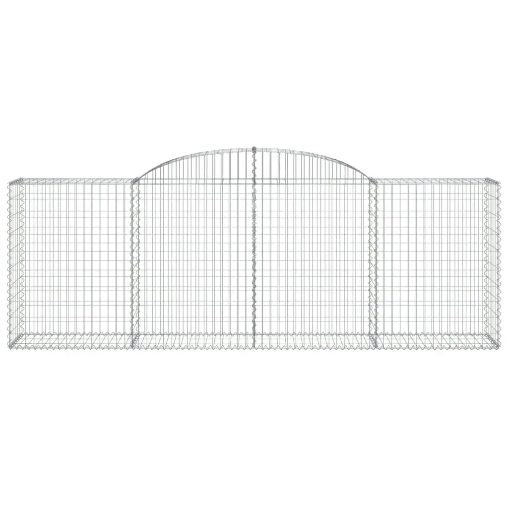 Arched Gabion Basket 300x50x100/120 cm Galvanised Iron 153515