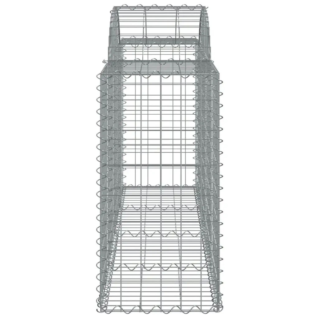 Arched Gabion Baskets 12 pcs 200x50x80/100 cm Galvanised Iron 3146309