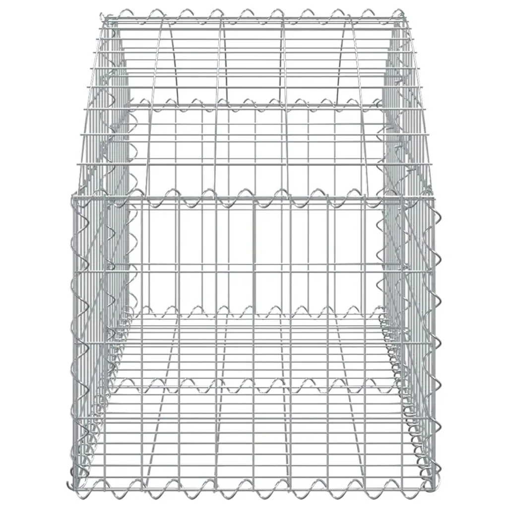 Arched Gabion Basket 100x50x40/60 cm Galvanised Iron 153432