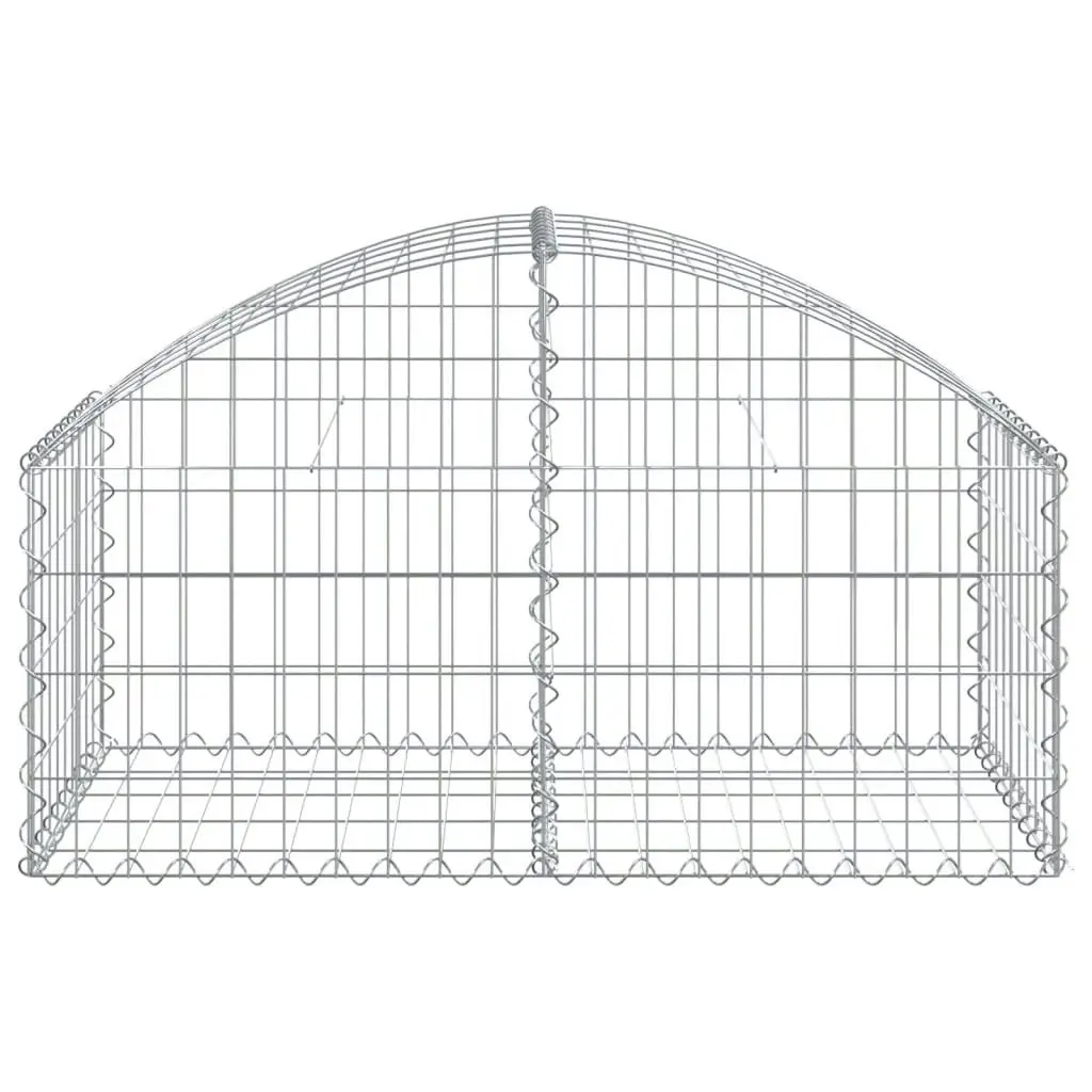 Arched Gabion Basket 100x50x40/60 cm Galvanised Iron 153432