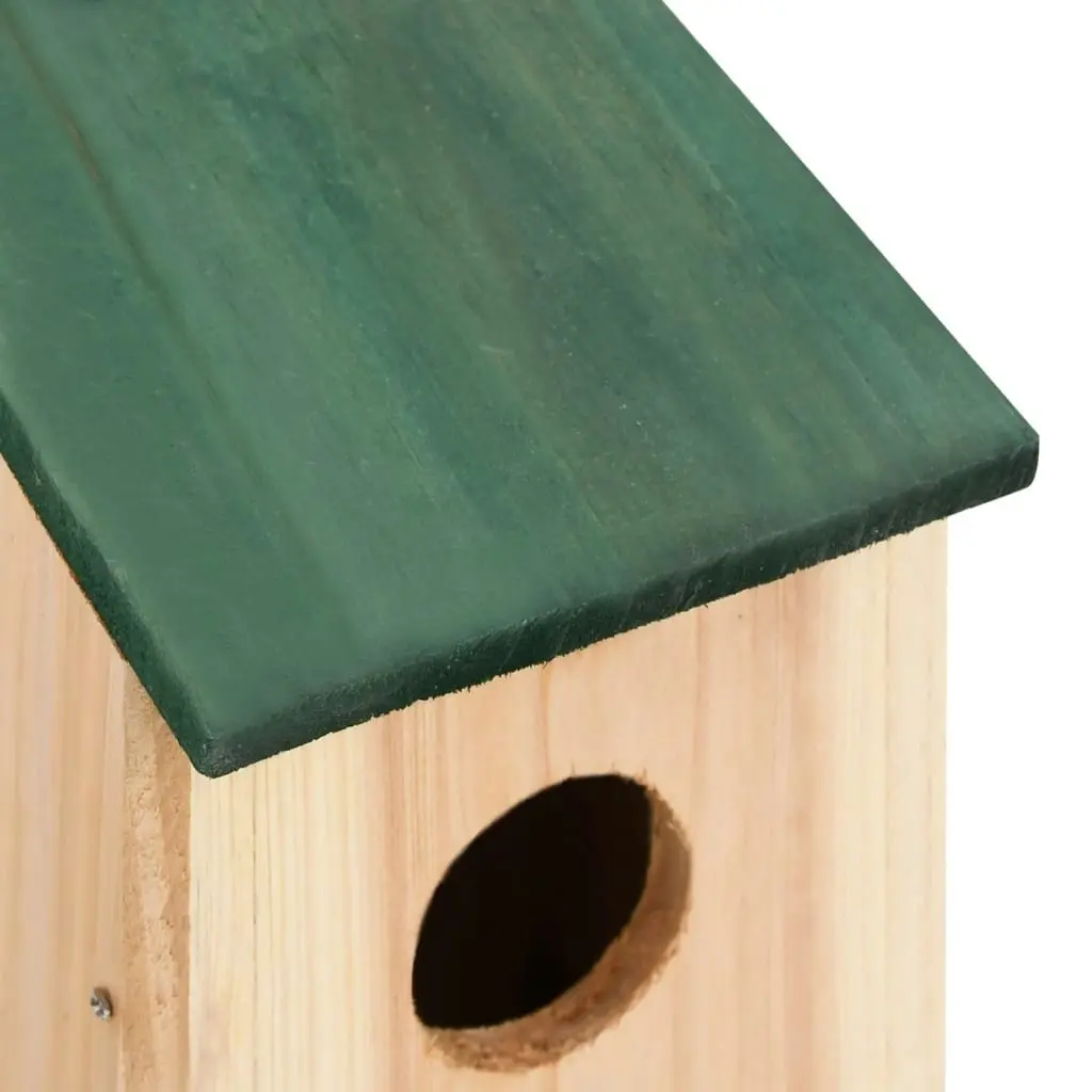 Bird Houses 10 pcs Solid Firwood 12x12x22 cm 314815