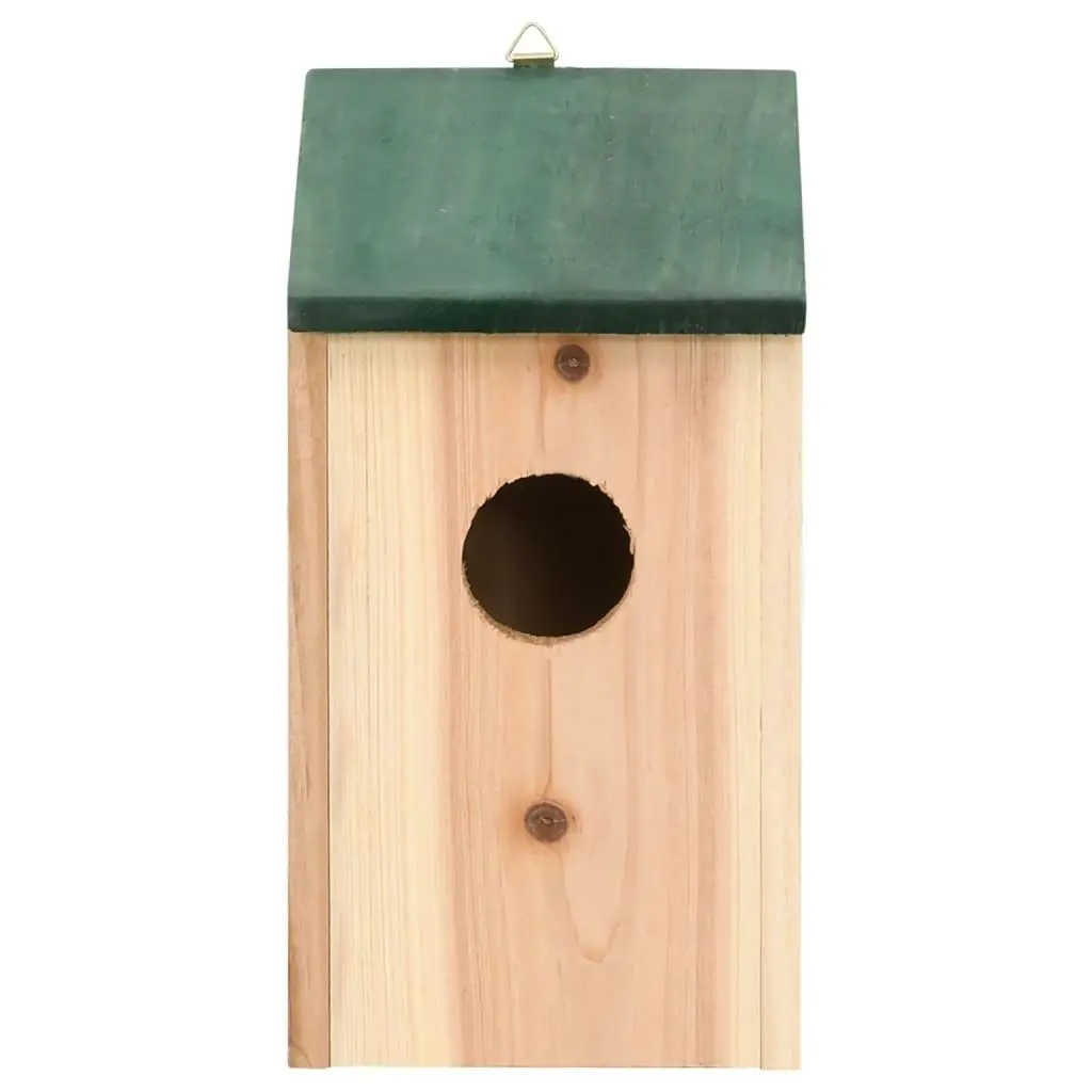 Bird Houses 10 pcs Solid Firwood 12x12x22 cm 314815