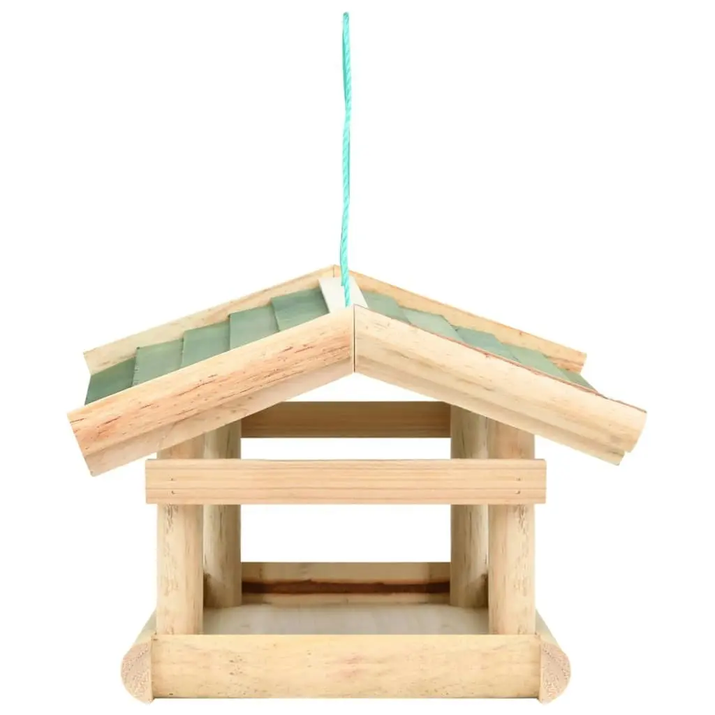 Bird Feeder Solid Wood 35x29.5x21 cm 314819