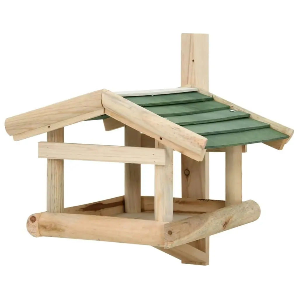 Bird Feeder Solid Wood 35x29.5x21 cm 314818