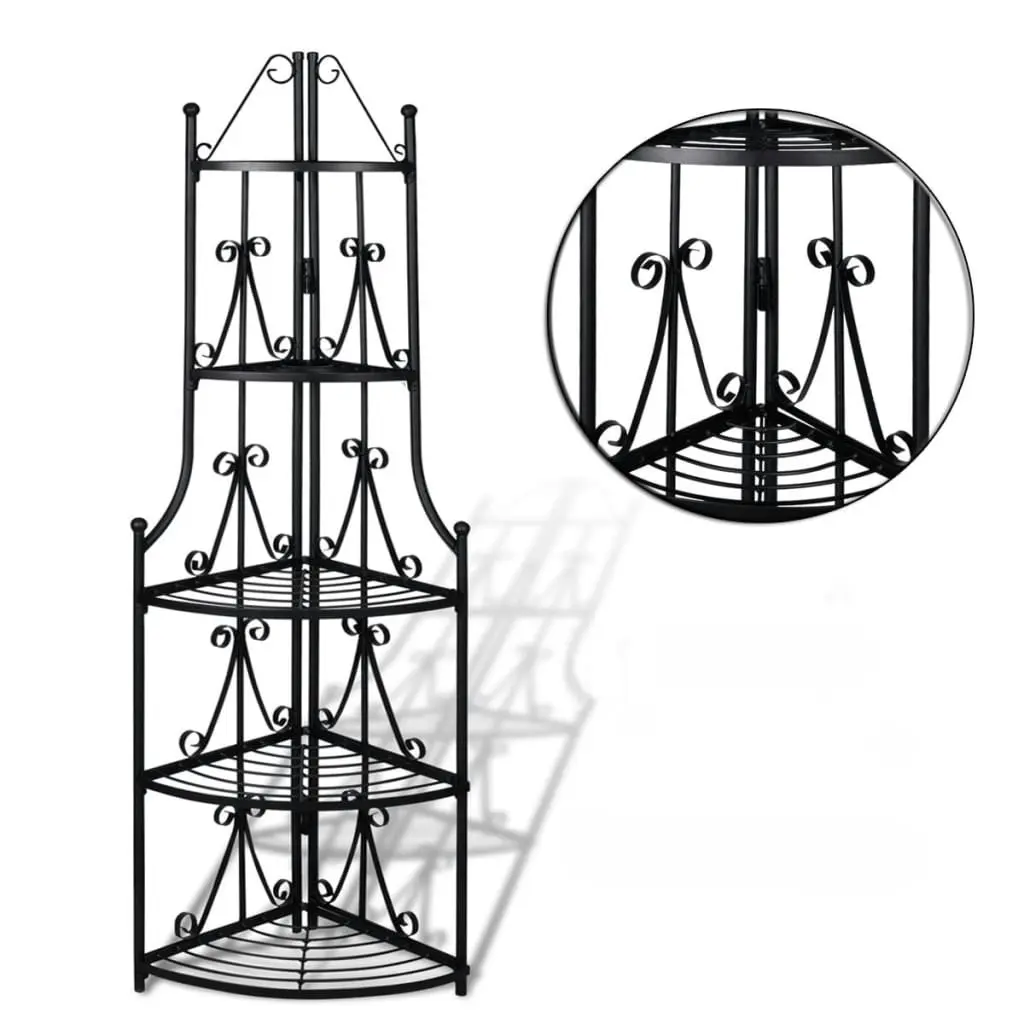 Corner Plant Rack Black 40782