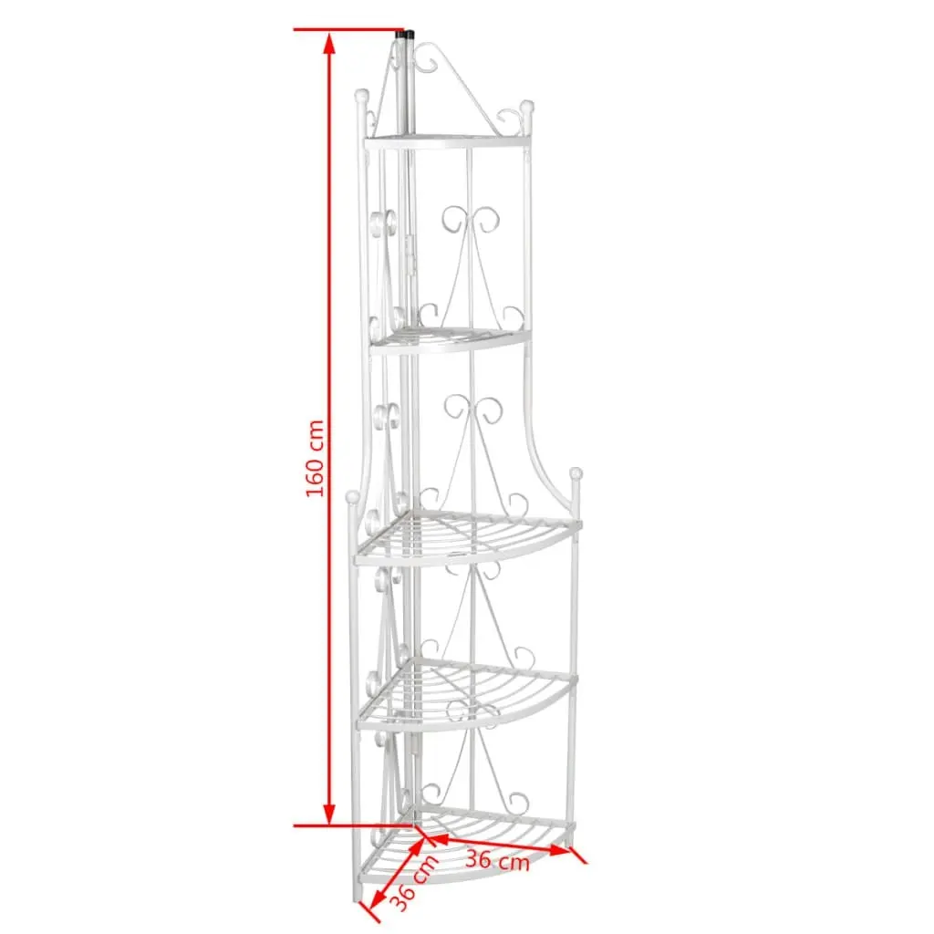 Corner Plant Rack White 40783