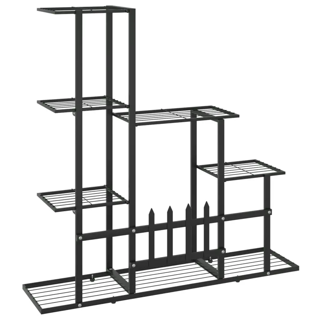 Flower Stand 94.5x25x88 cm Black Metal 336112