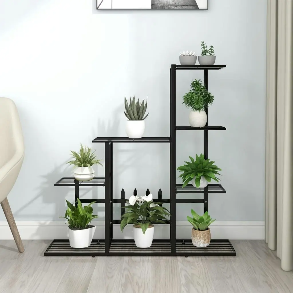 Flower Stand 94.5x25x88 cm Black Metal 336112