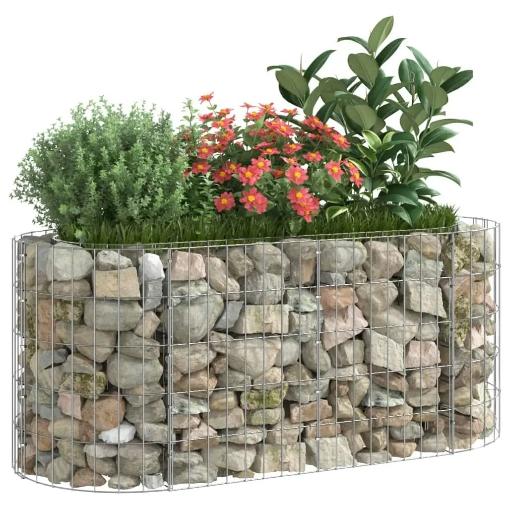 Gabion Raised Bed Galvanised Iron 120x50x50 cm 152024