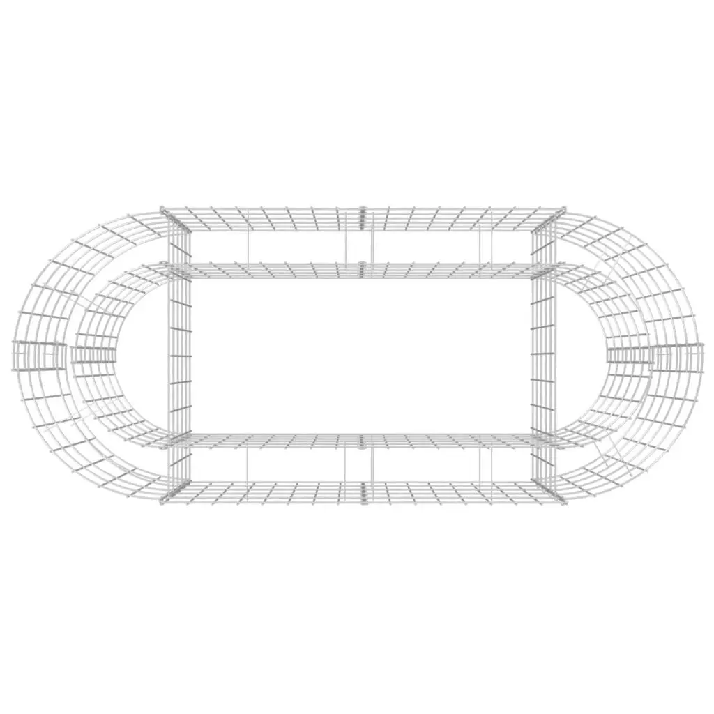 Gabion Raised Bed Galvanised Iron 120x50x50 cm 152024