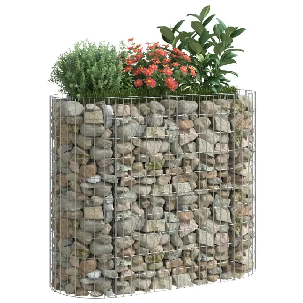 Gabion Raised Bed Galvanised Iron 120x50x100 cm 152032