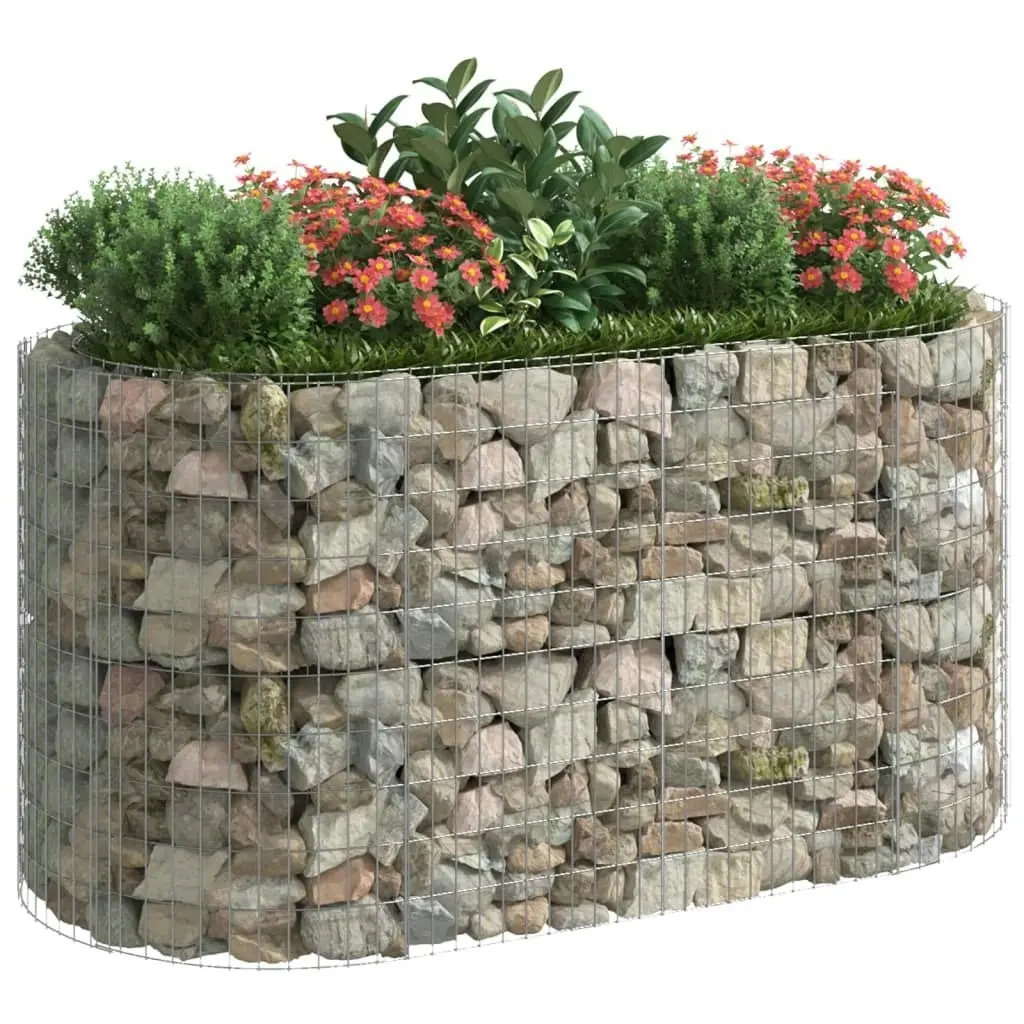 Gabion Raised Bed Galvanised Iron 200x100x100 cm 152045