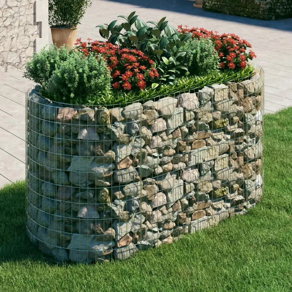 Gabion Raised Bed Galvanised Iron 200x100x100 cm 152045