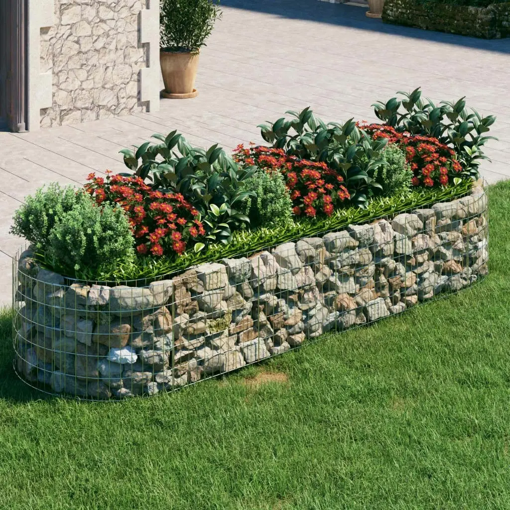 Gabion Raised Bed Galvanised Iron 300x100x50 cm 152041