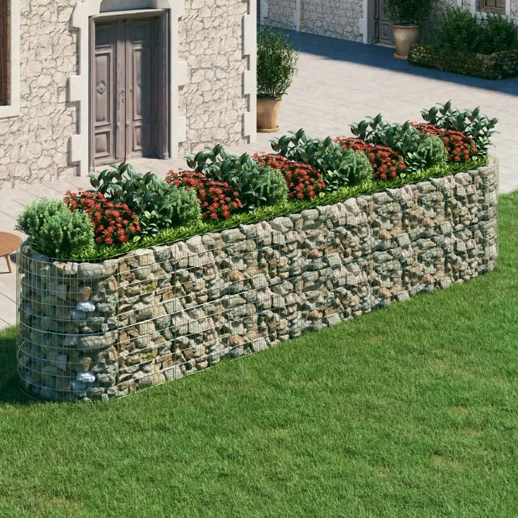 Gabion Raised Bed Galvanised Iron 500x100x100 cm 152048