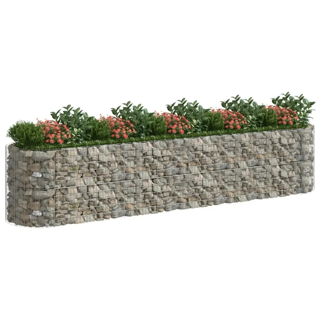 Gabion Raised Bed Galvanised Iron 500x100x100 cm 152048