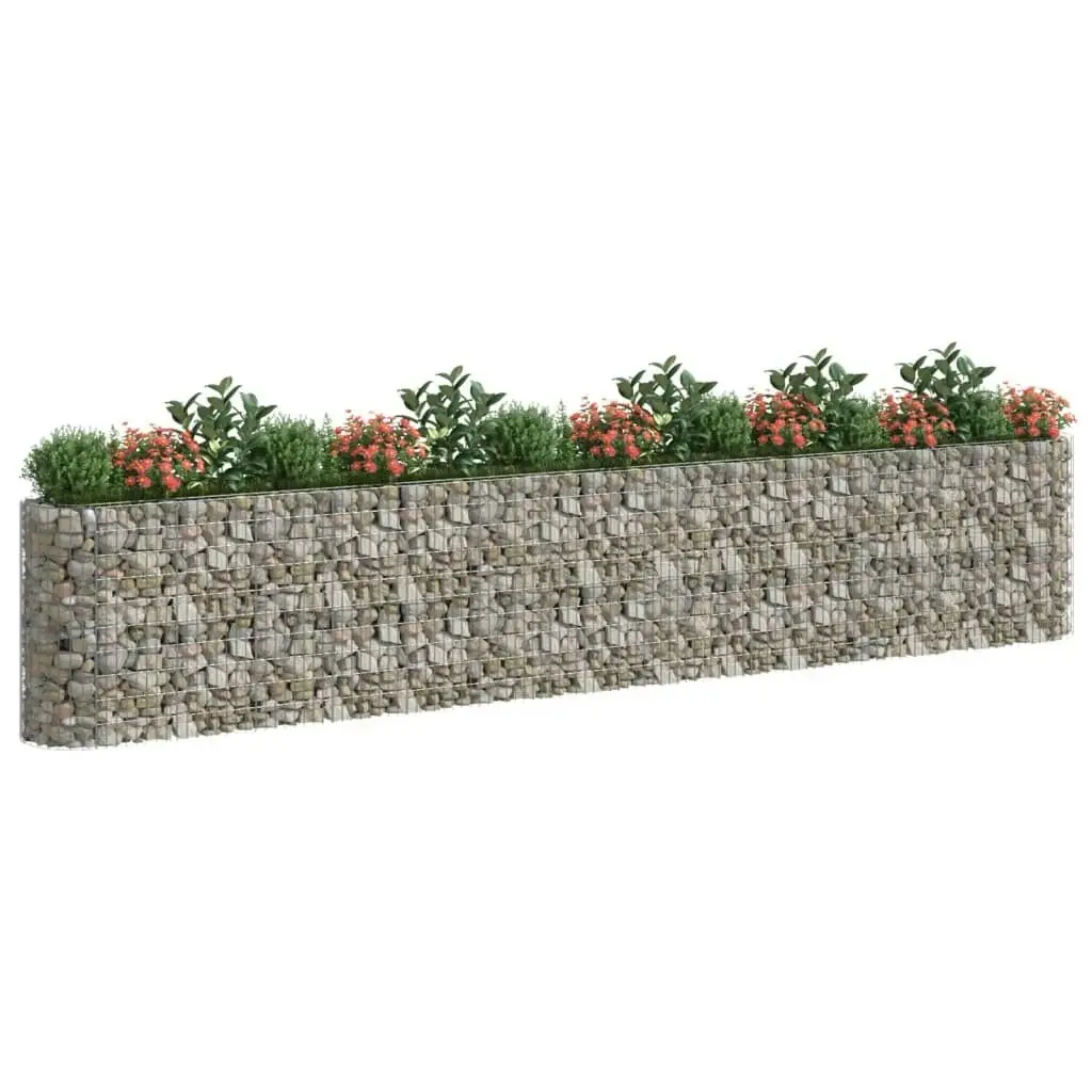 Gabion Raised Bed Galvanised Iron 540x50x100 cm 152038