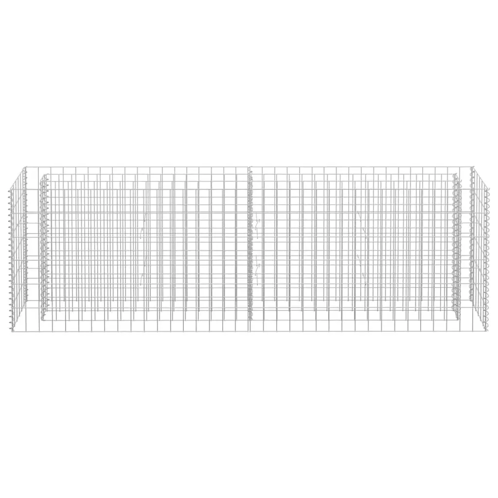 Gabion Raised Bed Galvanised Steel 180x30x60 cm 145634