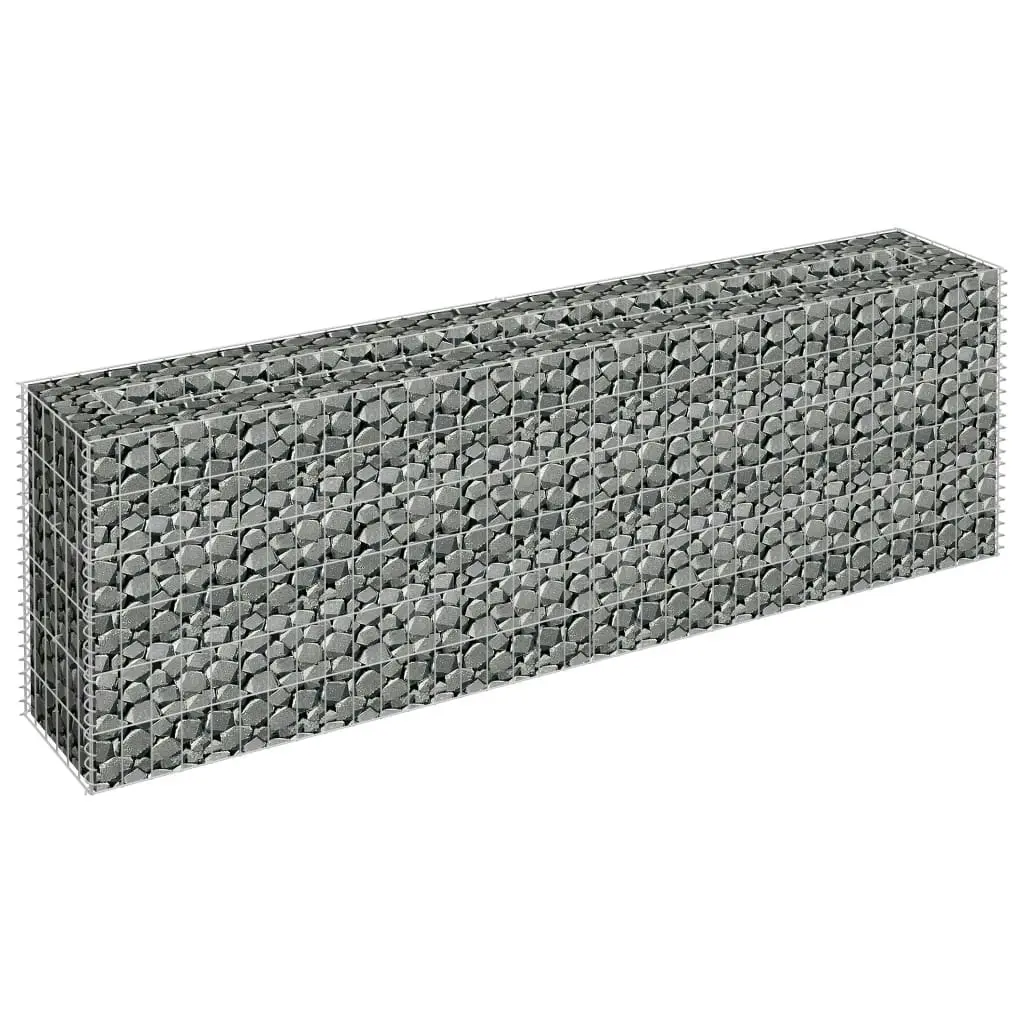 Gabion Raised Bed Galvanised Steel 180x30x60 cm 145634