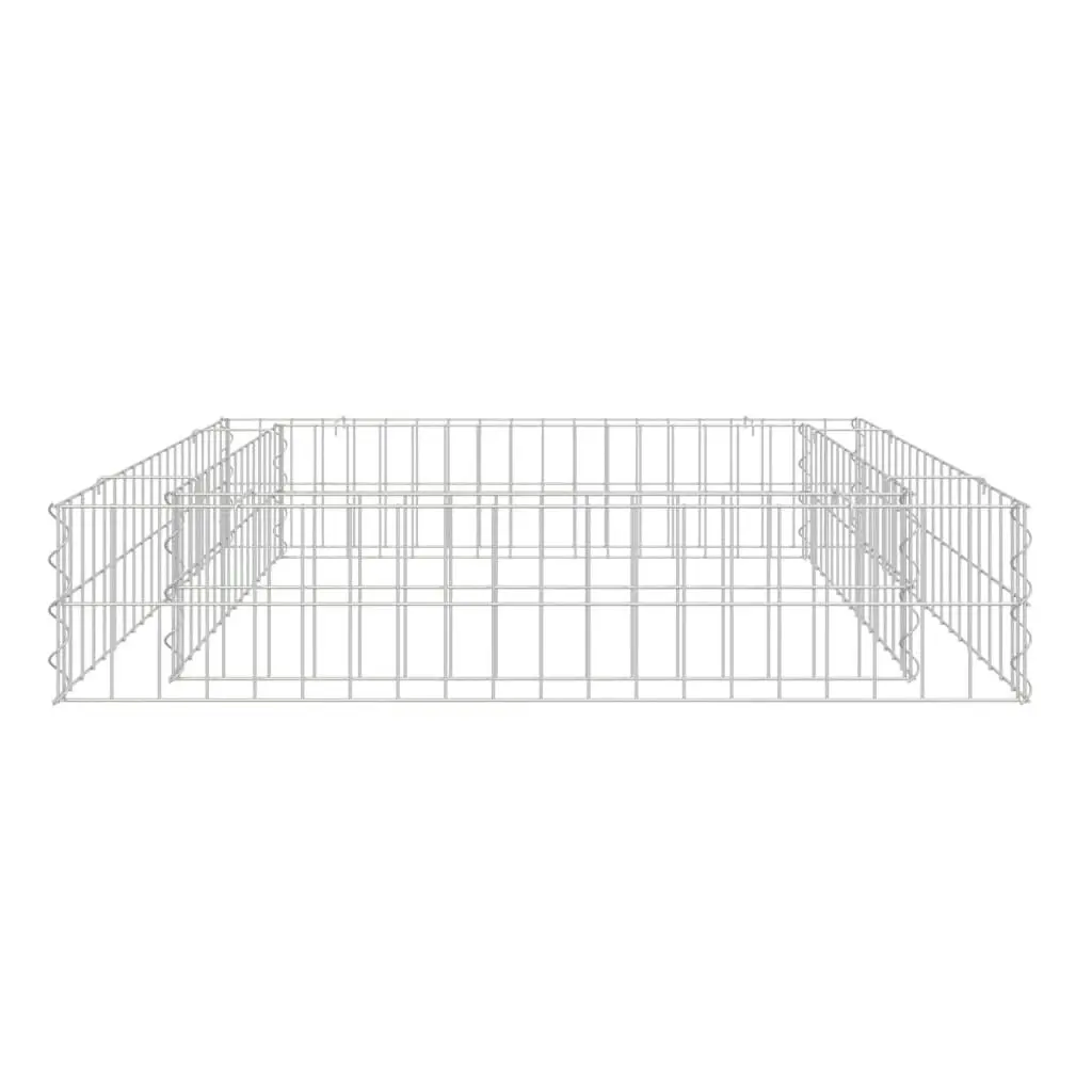 Gabion Raised Bed Galvanised Steel 100x100x20 cm 151311