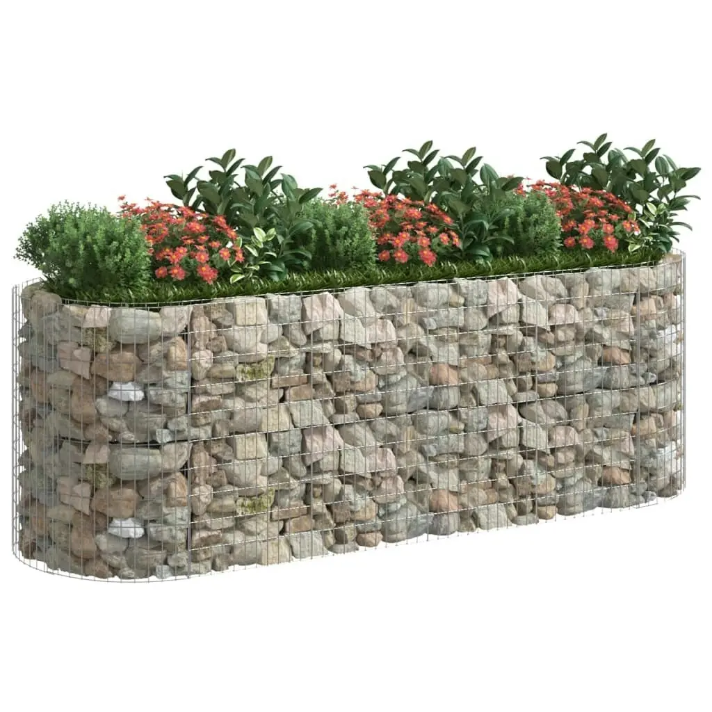 Gabion Raised Bed Galvanised Iron 300x100x100 cm 152046