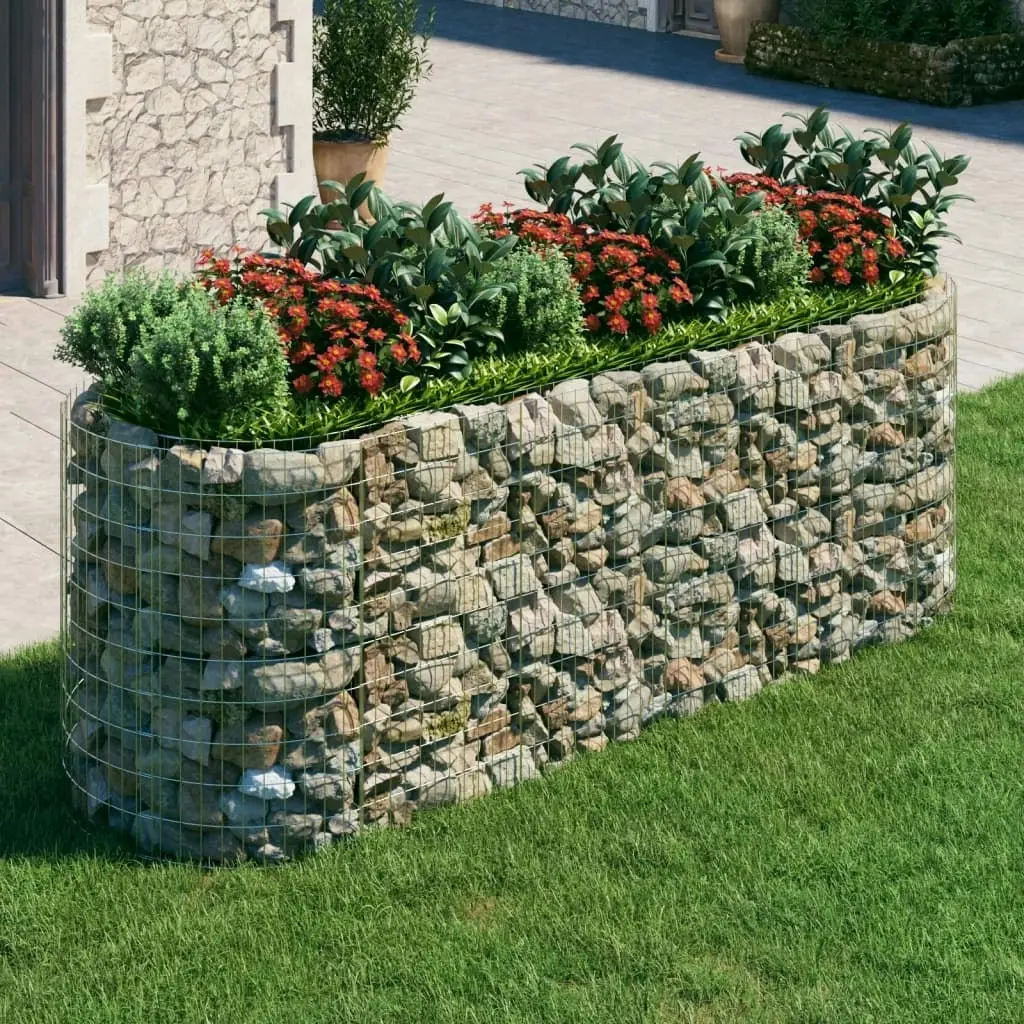 Gabion Raised Bed Galvanised Iron 300x100x100 cm 152046