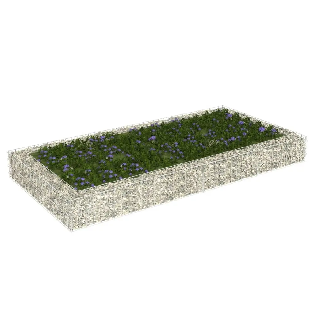 Gabion Raised Bed Galvanised Steel 200x100x20 cm 151312