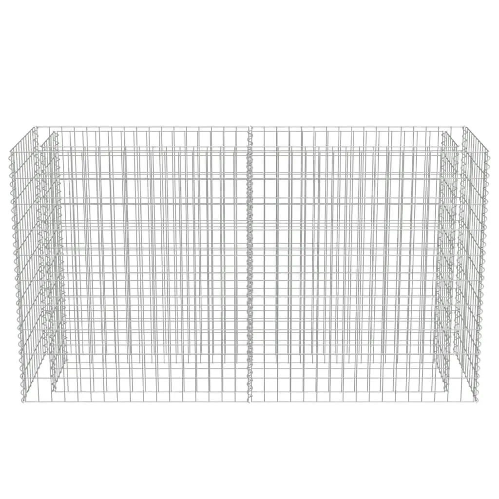 Gabion Raised Bed Galvanised Steel 180x50x100 cm 143558