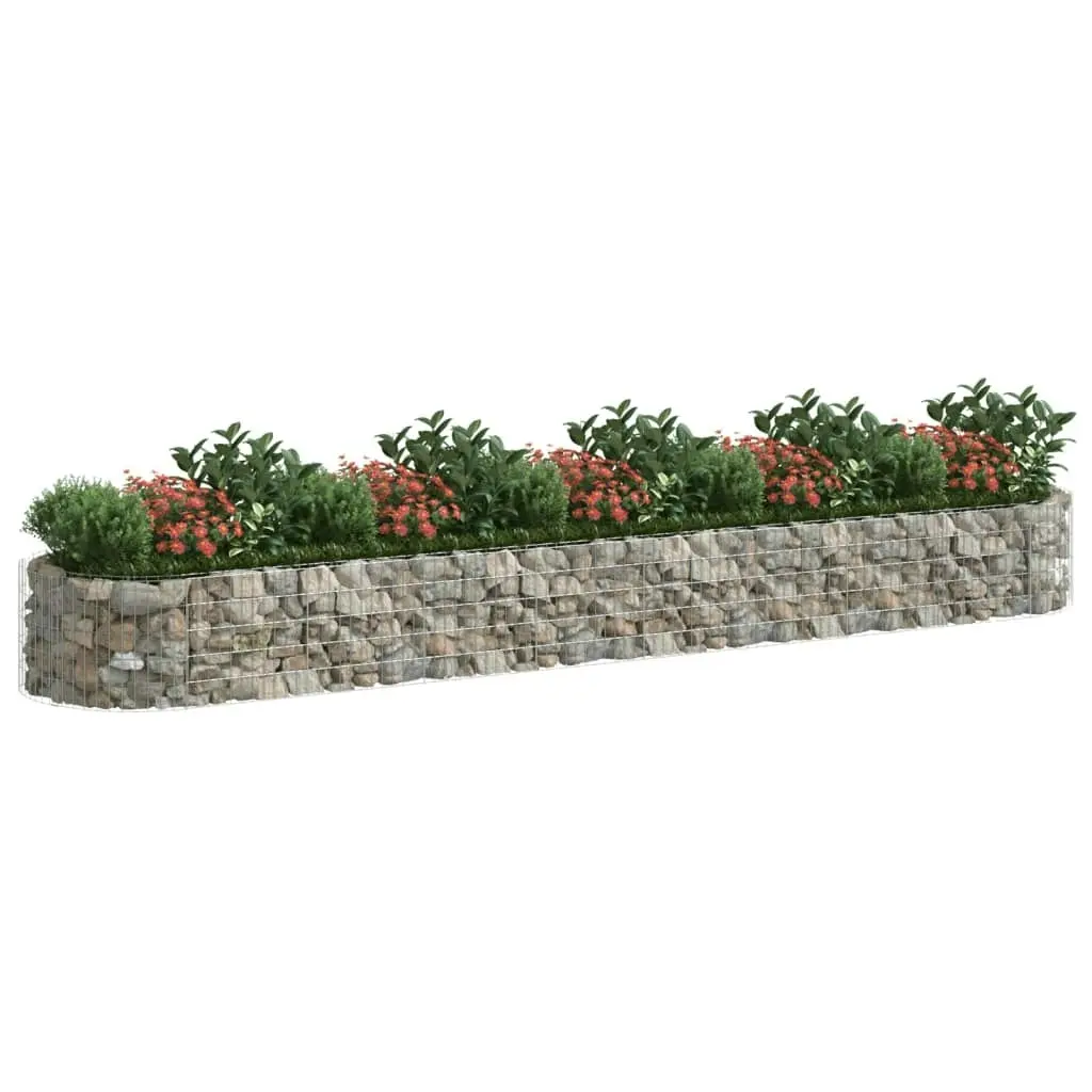 Gabion Raised Bed Galvanised Iron 500x100x50 cm 152043