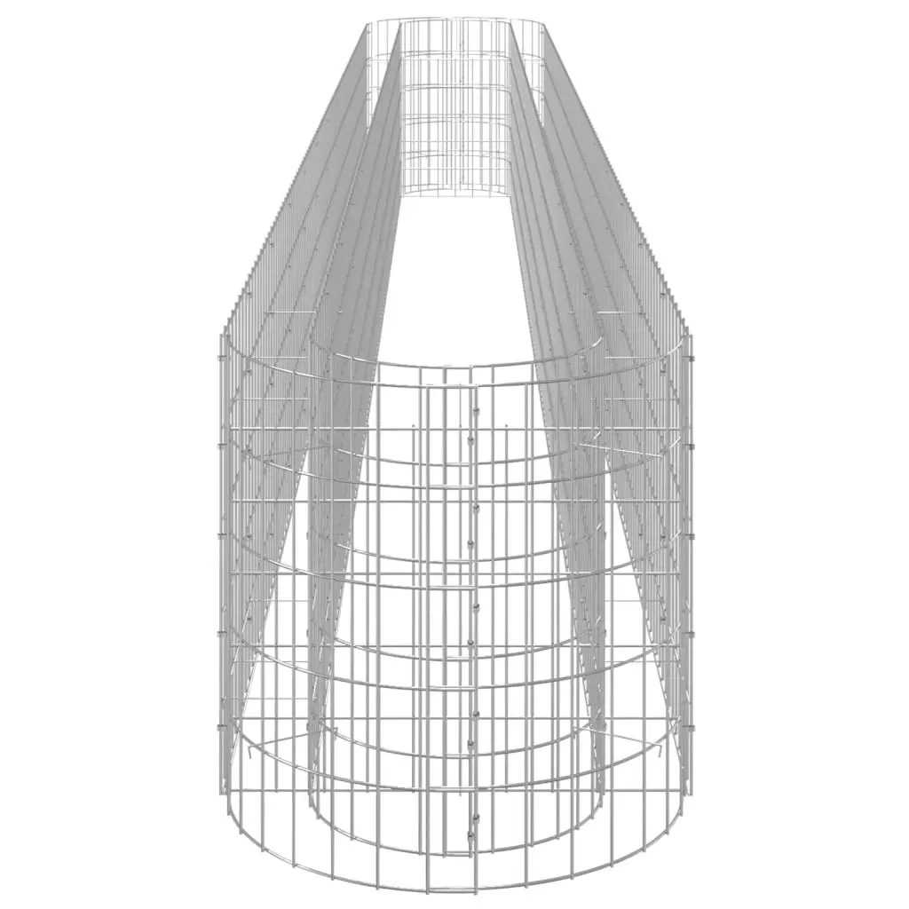 Gabion Raised Bed Galvanised Iron 470x50x50 cm 152029