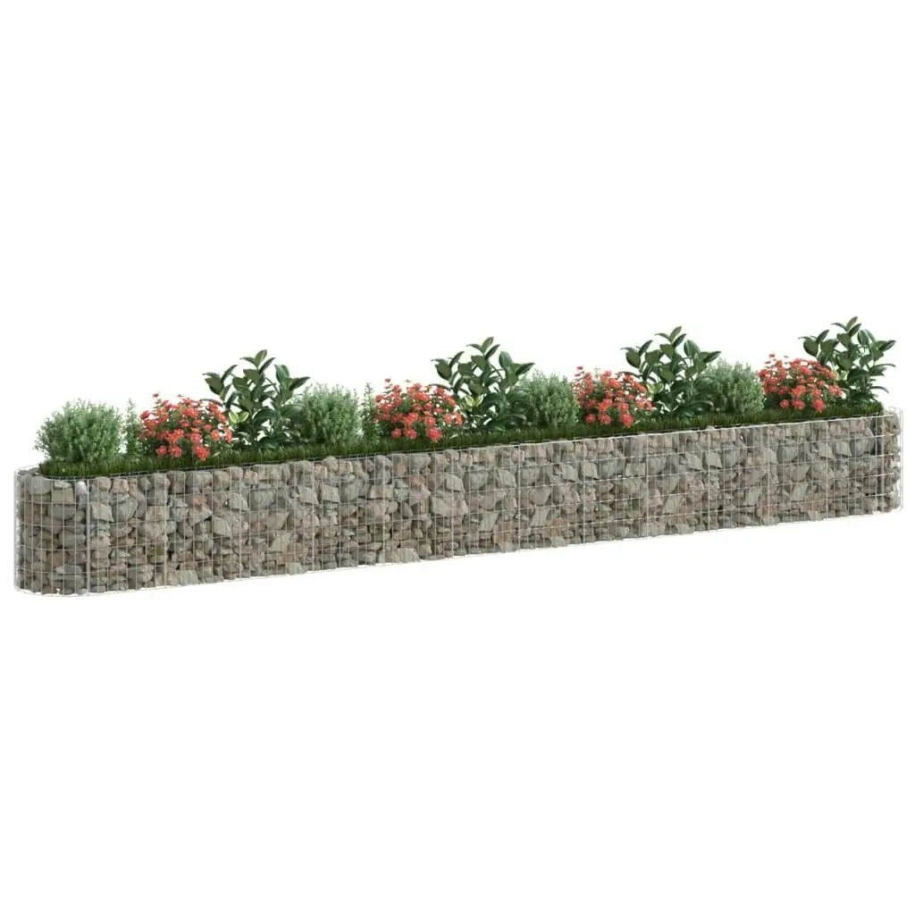 Gabion Raised Bed Galvanised Iron 470x50x50 cm 152029