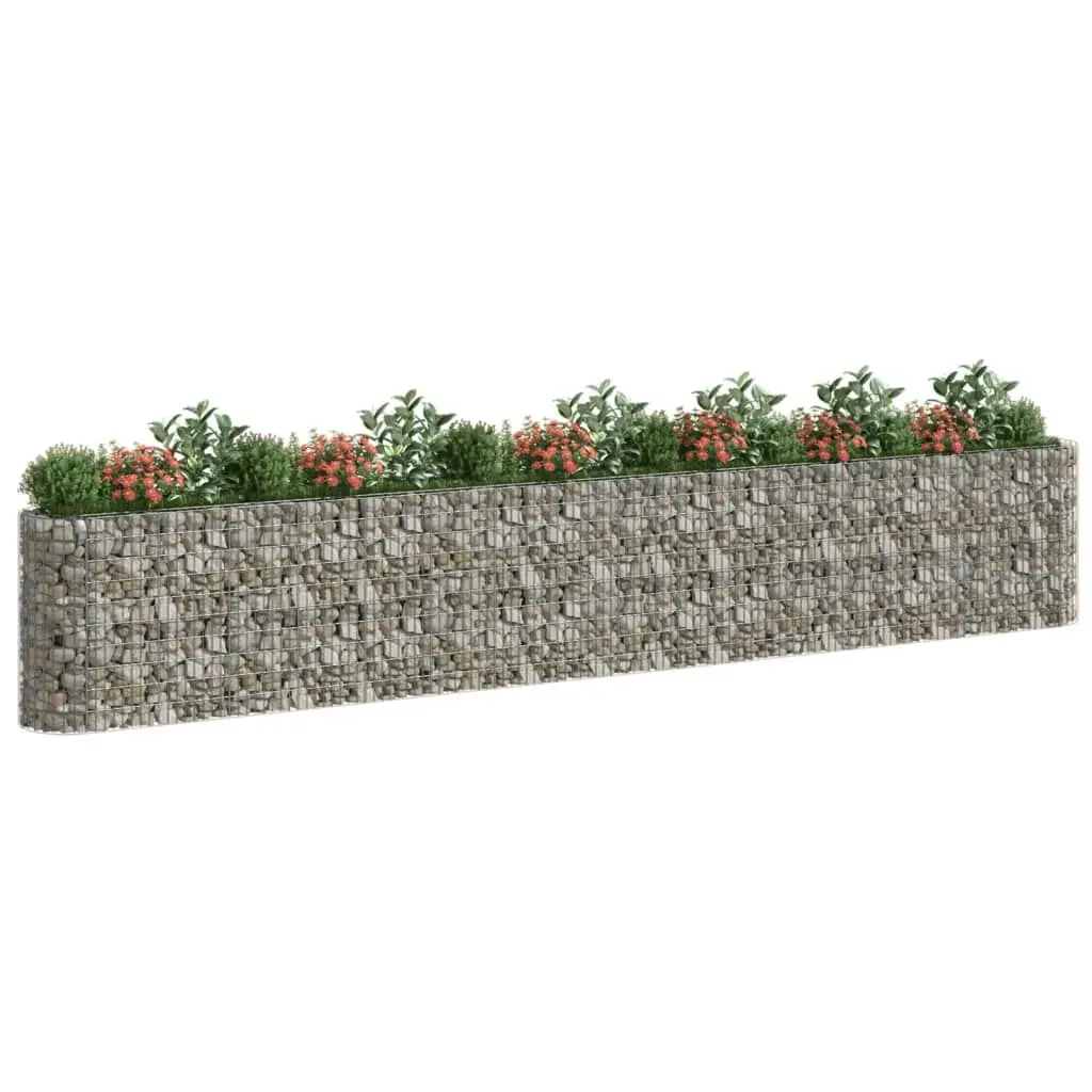 Gabion Raised Bed Galvanised Iron 610x50x100 cm 152039