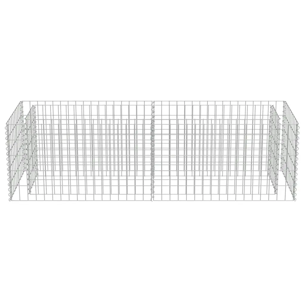 Gabion Raised Bed Galvanised Steel 180x50x50 cm 143559