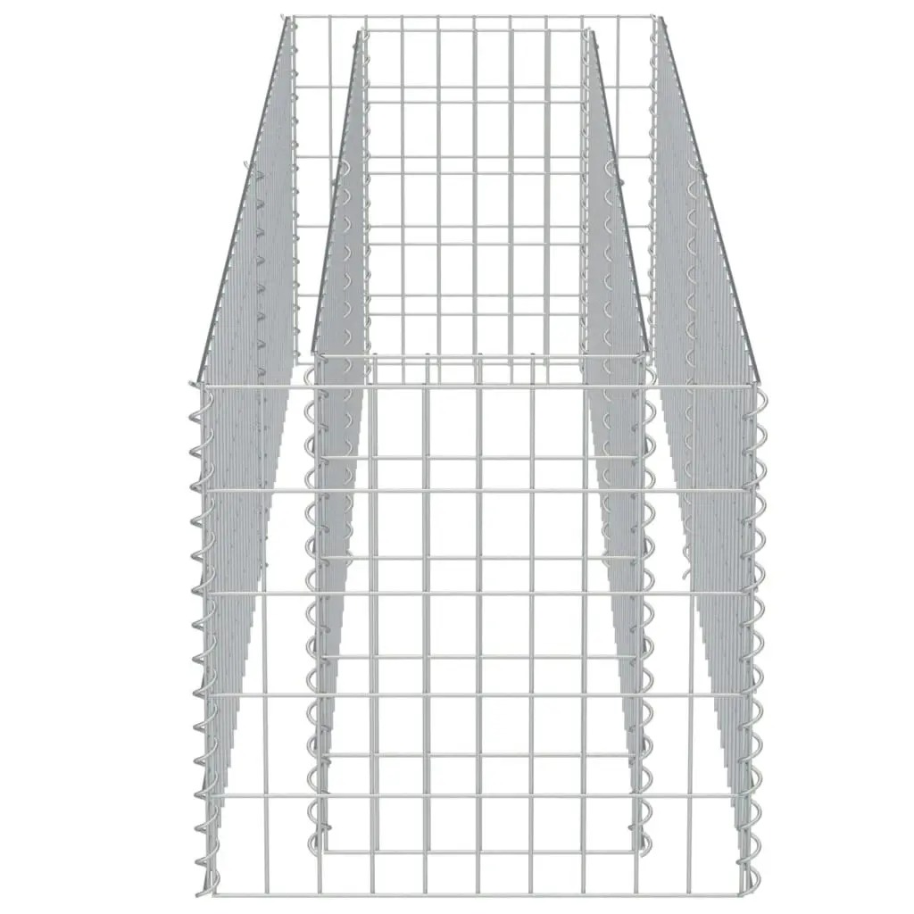 Gabion Raised Bed Galvanised Steel 180x50x50 cm 143559