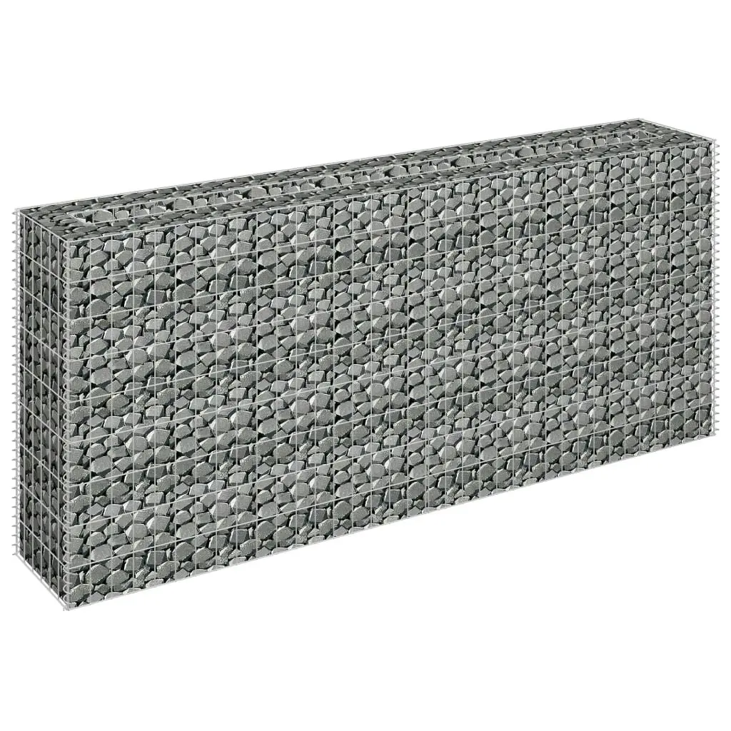 Gabion Raised Bed Galvanised Steel 180x30x90 cm 145635