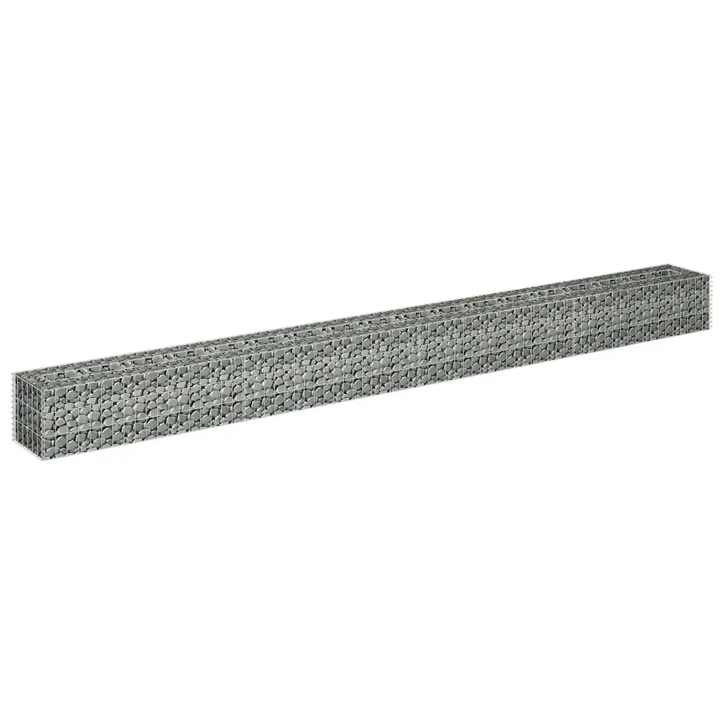 Gabion Raised Bed Galvanised Steel 360x30x30 cm 145641