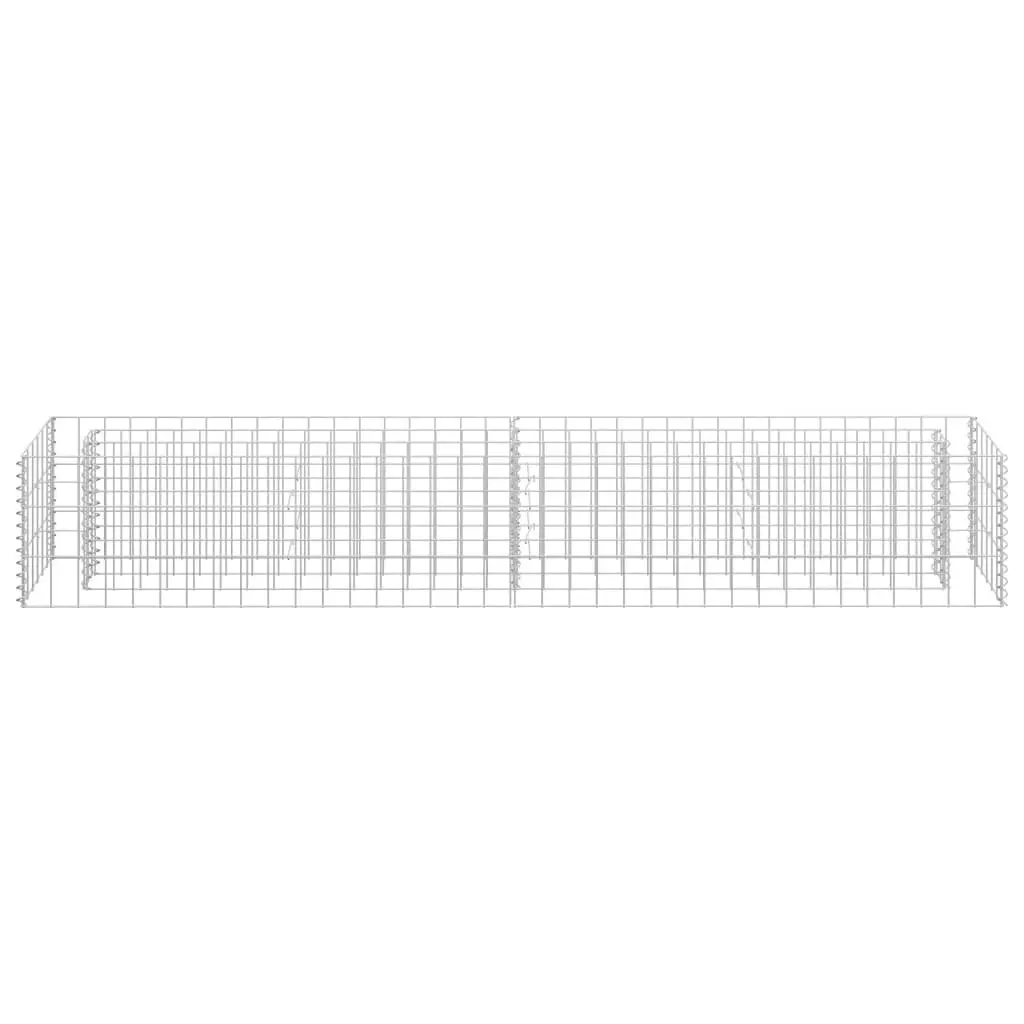 Gabion Raised Bed Galvanised Steel 180x30x30 cm 145633