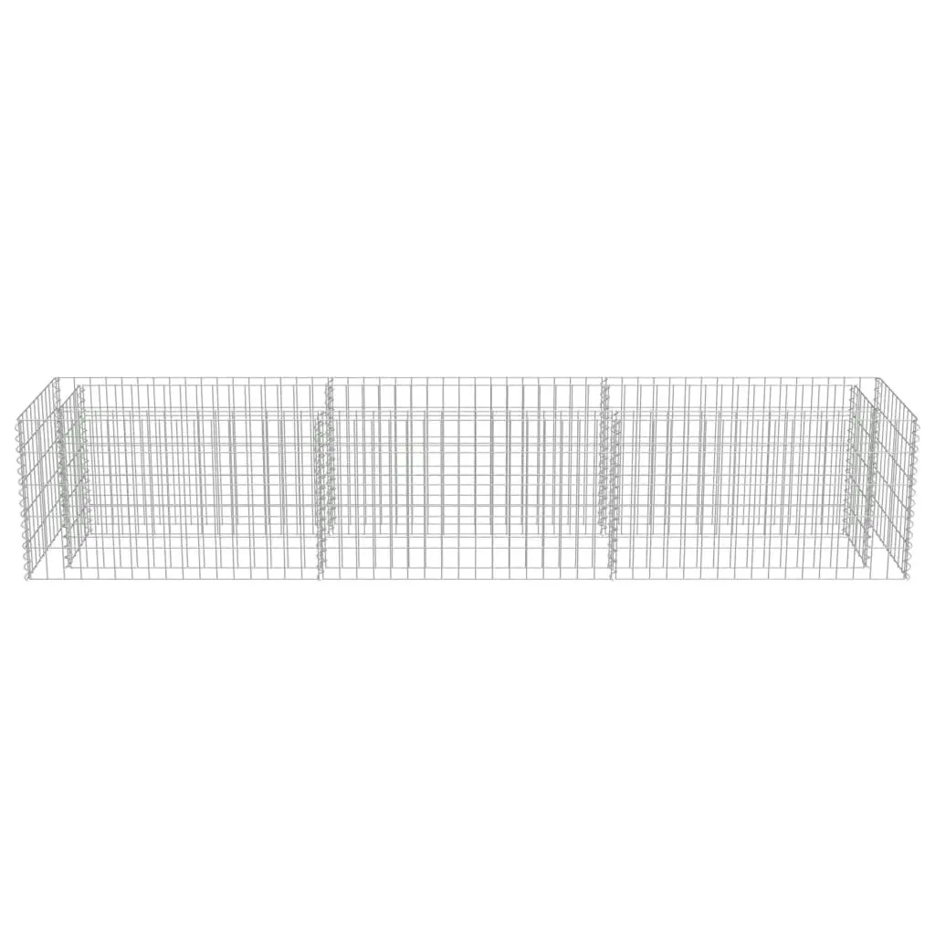 Gabion Raised Bed Galvanised Steel 270x50x50 cm 143563