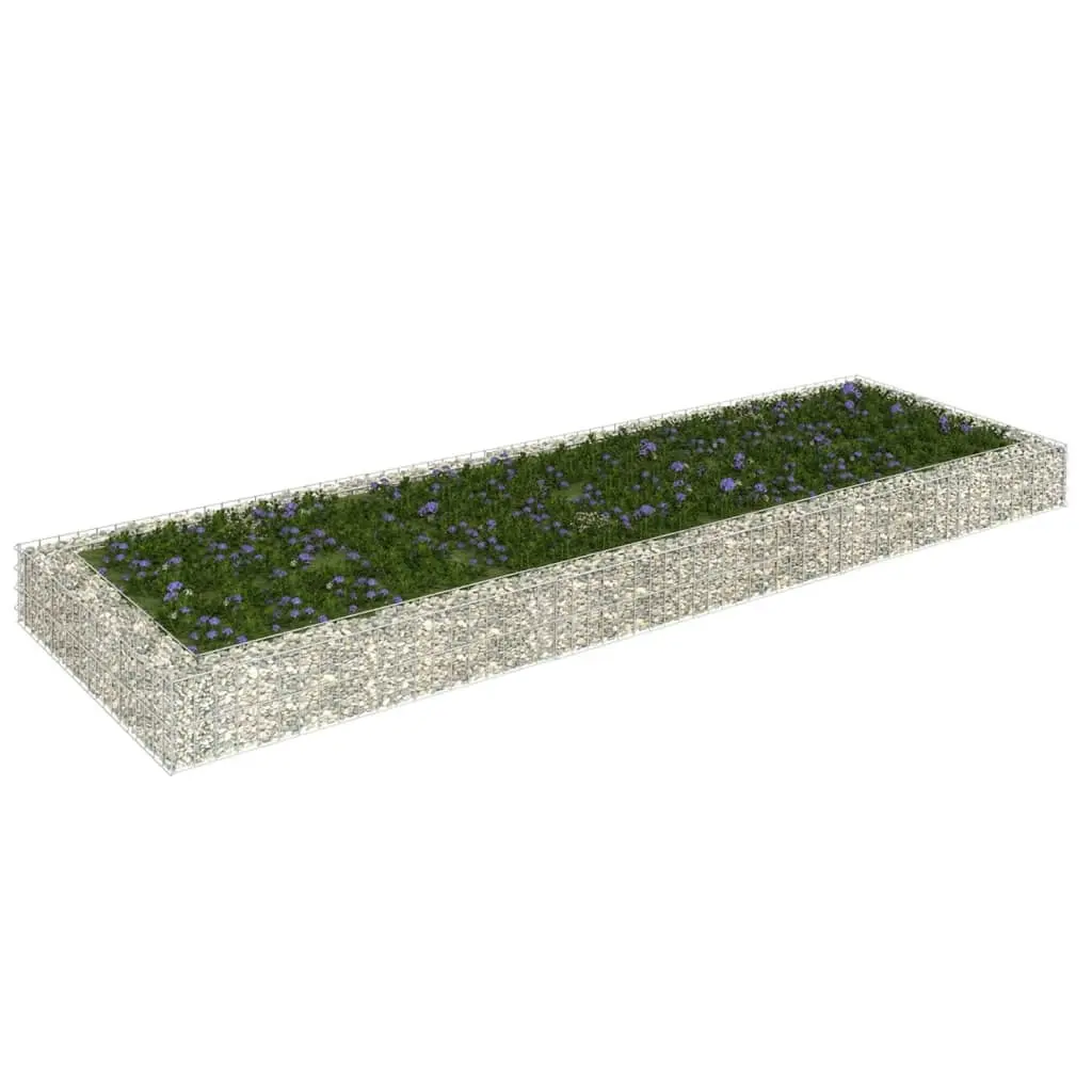 Gabion Raised Bed Galvanised Steel 300x100x20 cm 151313