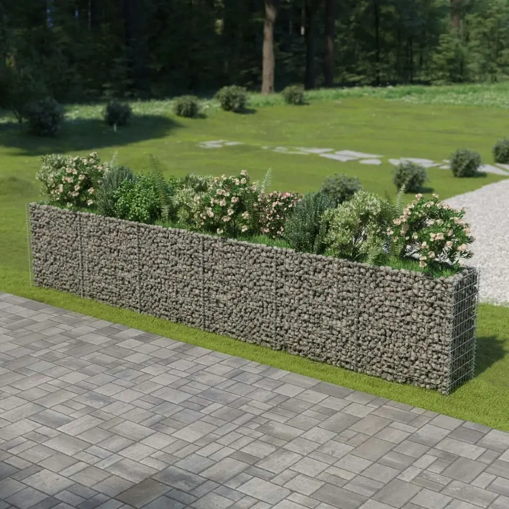 Gabion Raised Bed Galvanised Steel 540x50x100 cm 143566