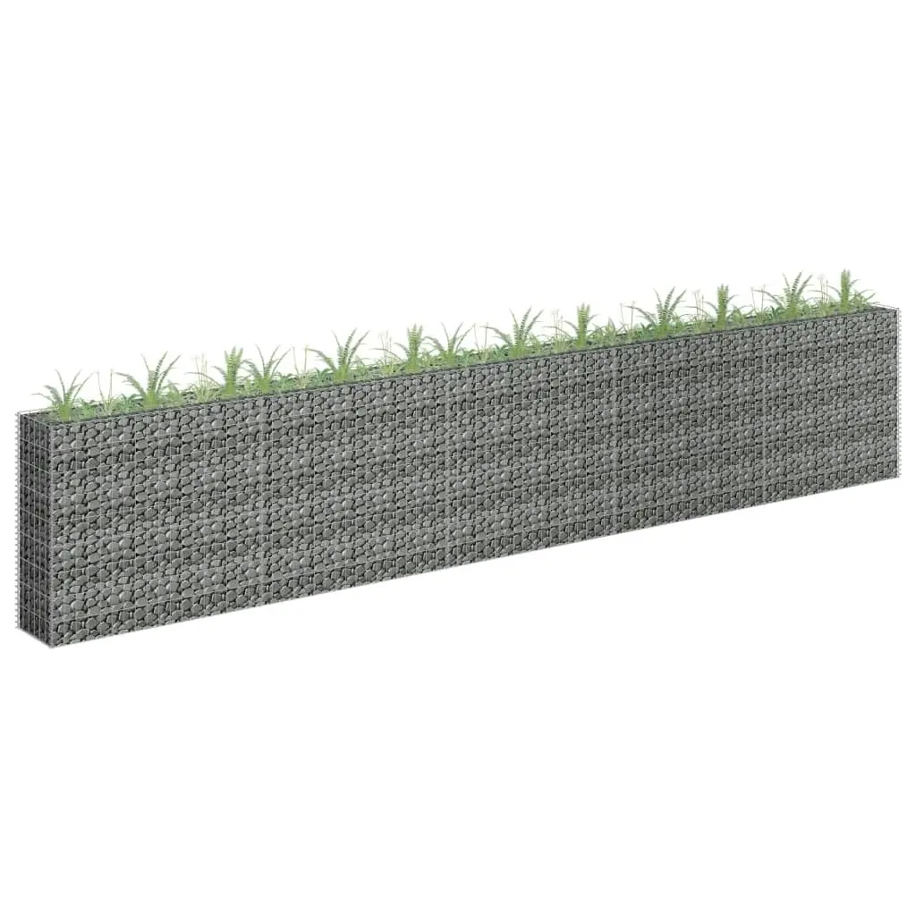 Gabion Raised Bed Galvanised Steel 450x30x90 cm 145647