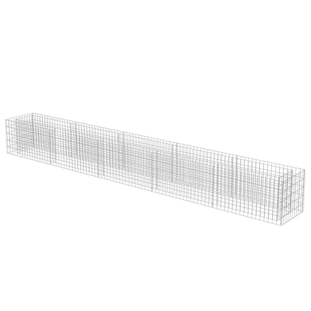 Gabion Raised Bed Galvanised Steel 450x50x50 cm 143565