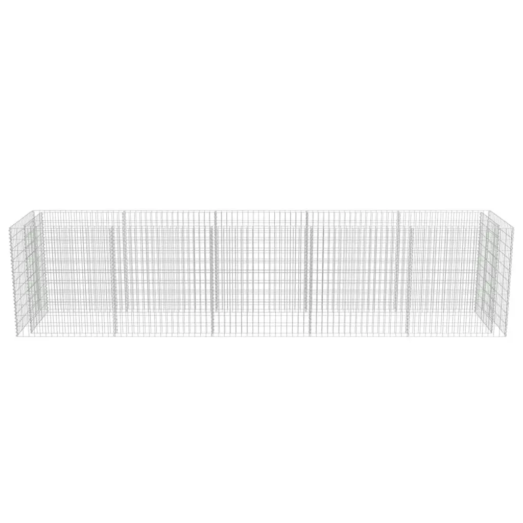 Gabion Raised Bed Galvanised Steel 450x90x100 cm 143552