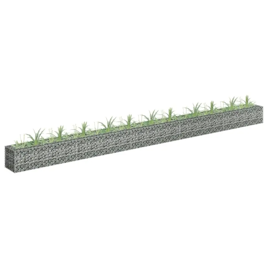 Gabion Raised Bed Galvanised Steel 450x30x30 cm 145645